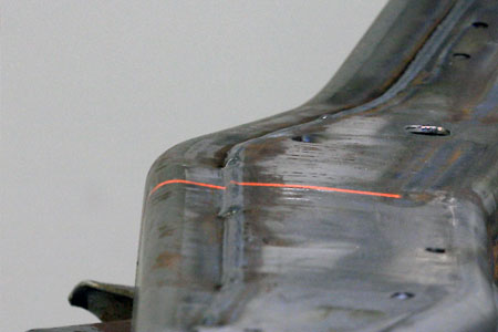 Weldment inspection by welding gage